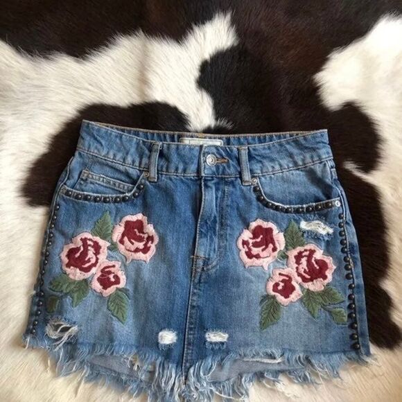 Free People denim mini - Picture 2 of 3